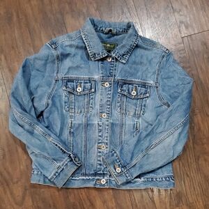Eddie Bauer Blue Denim Jacket 100% Cotton
